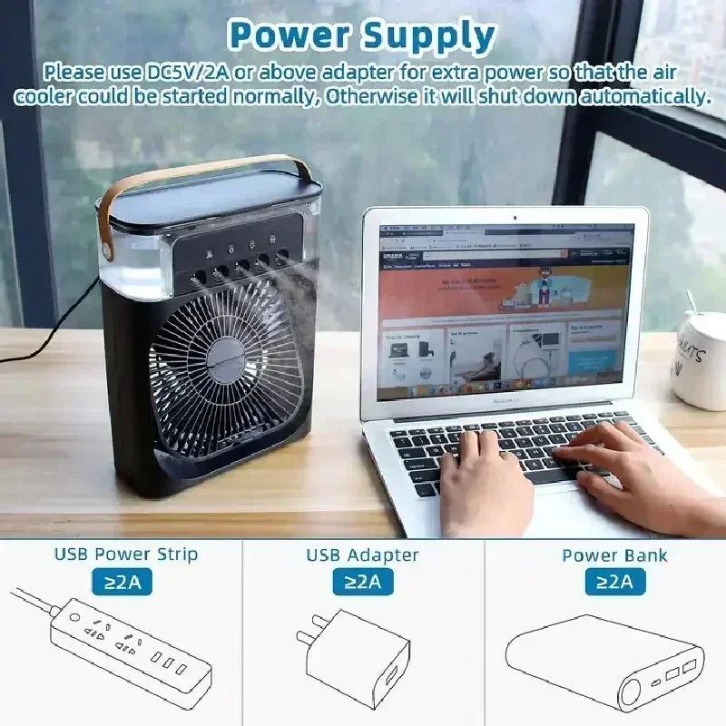 AquaBreeze Mini Air Conditioner & Humidifier